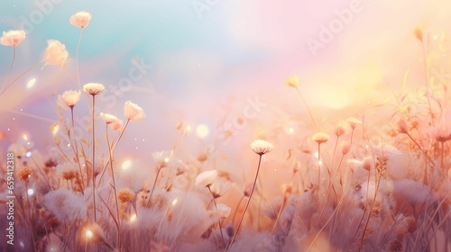 Pastel color wallpaper background with dreamy feel-Generative AI