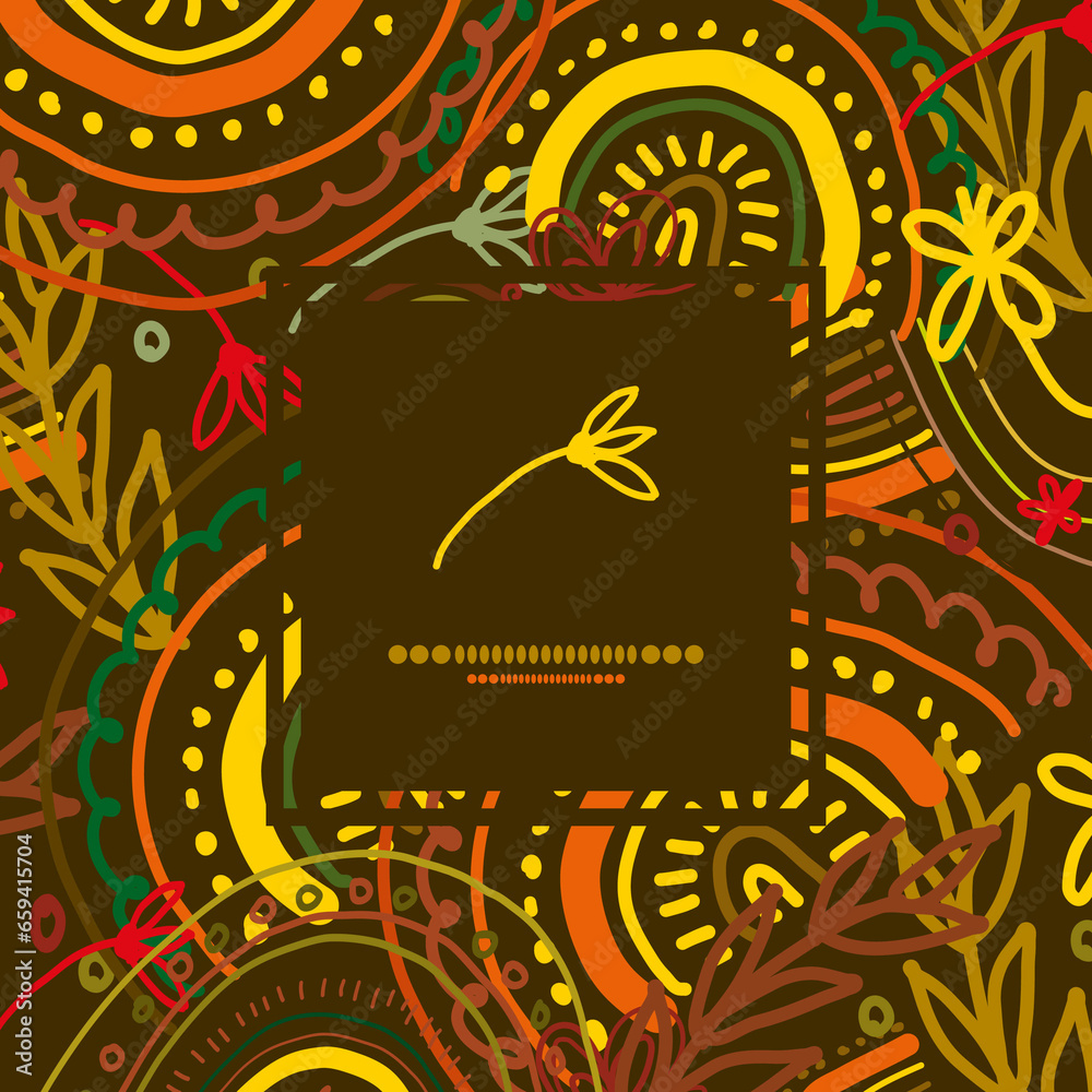 Obraz premium Warm shades, a set of colorful rainbows. Collection of brown children's flat illustrations. Design for children's clothing, posters, prints, postcards, backgrounds.