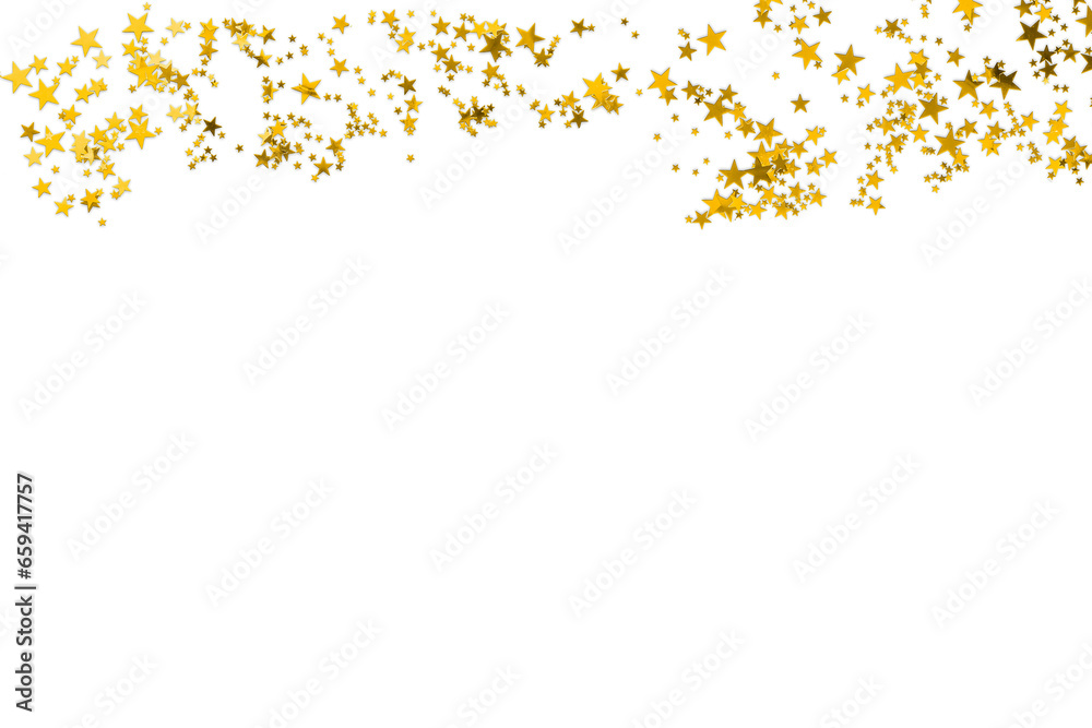 Gold color confetti falling down, PNG. Gold sparkle border png. Gold Foil Frame on transparent background. design element for posters, flyer, invitation, Christmas birthday decoration Gold color confetti falling down, PNG. Gold sparkle border png. Gold Foil Frame on transparent background. design element for posters, flyer, invitation, Christmas birthday decoration