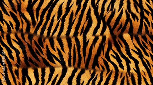  a tiger print pattern with black and orange stripes on it. generative ai
