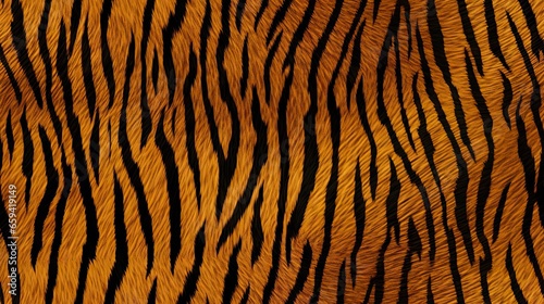  a close up of a tiger print pattern on a surface.  generative ai