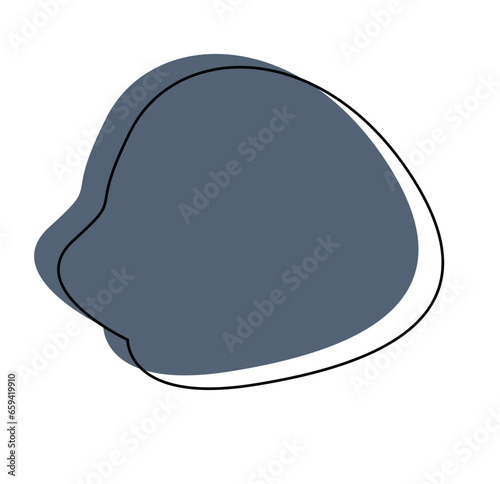Organic blob shape element