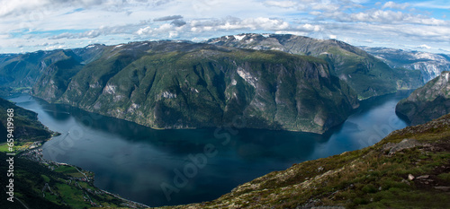 Fototapeta Naklejka Na Ścianę i Meble -  Sognefjord, Mt. Prest, Norway