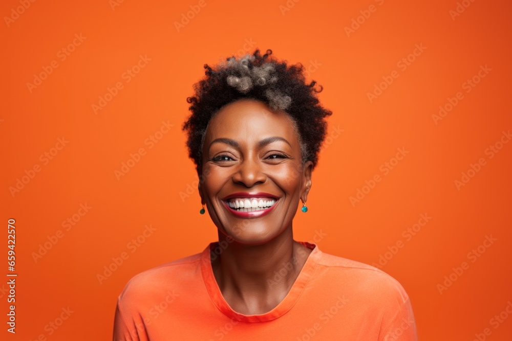 Mature black woman smile happy face portrait Mature black woman smile happy face portrait