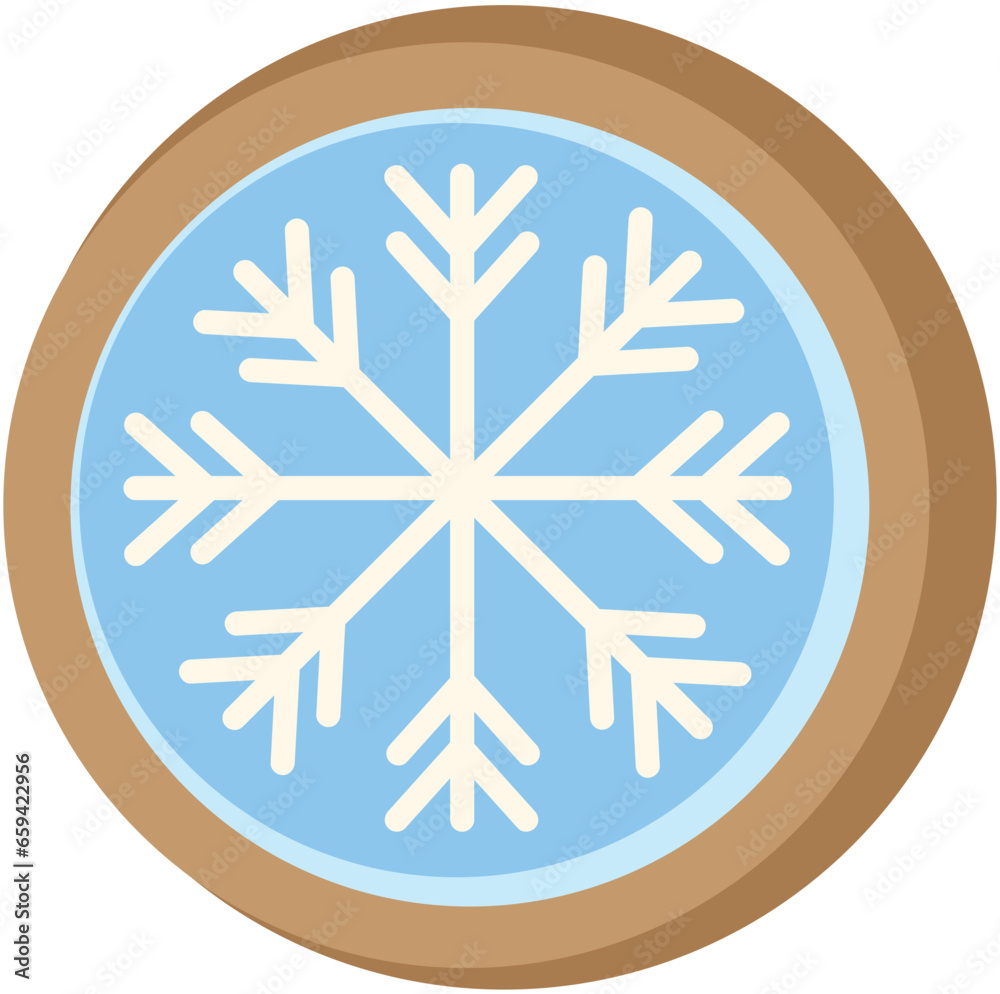 Christmas cookies,Gingerbread snowflakes with icing decoration. Vector illustration set Christmas cookies,Gingerbread snowflakes with icing decoration. Vector illustration set