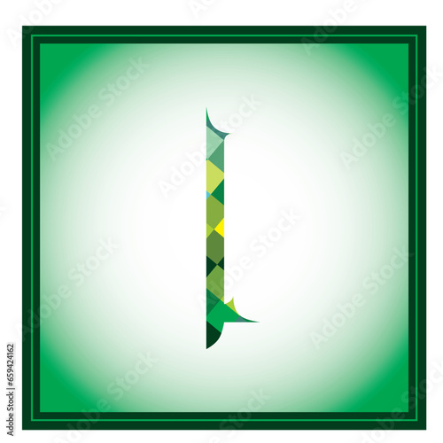 Arabic Alphabet colorful green geometric
Arabic Alphabet, on green background typography design fonts