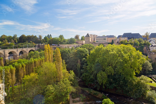 Panoramic view of Luxembourg City  Capital of Luxembourg