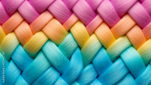 Stylized textured yarn close-up