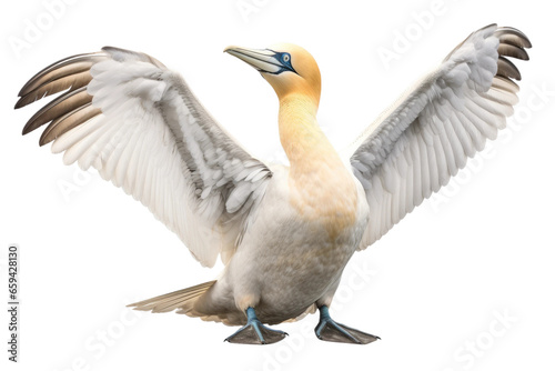 Gannet isolated on transparent background, Generative Ai