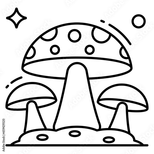 Premium download icon of mushrooms