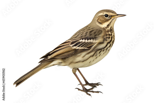 Pipit isolated on transparent background, Generative Ai