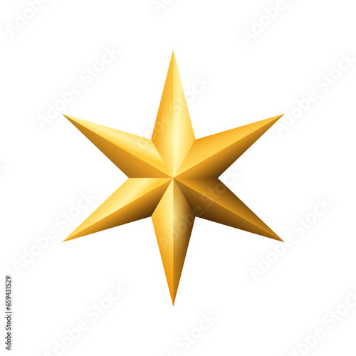 merry christmas star or christmas decoration element 