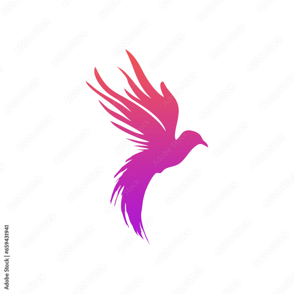 bird icon logo vector illustration