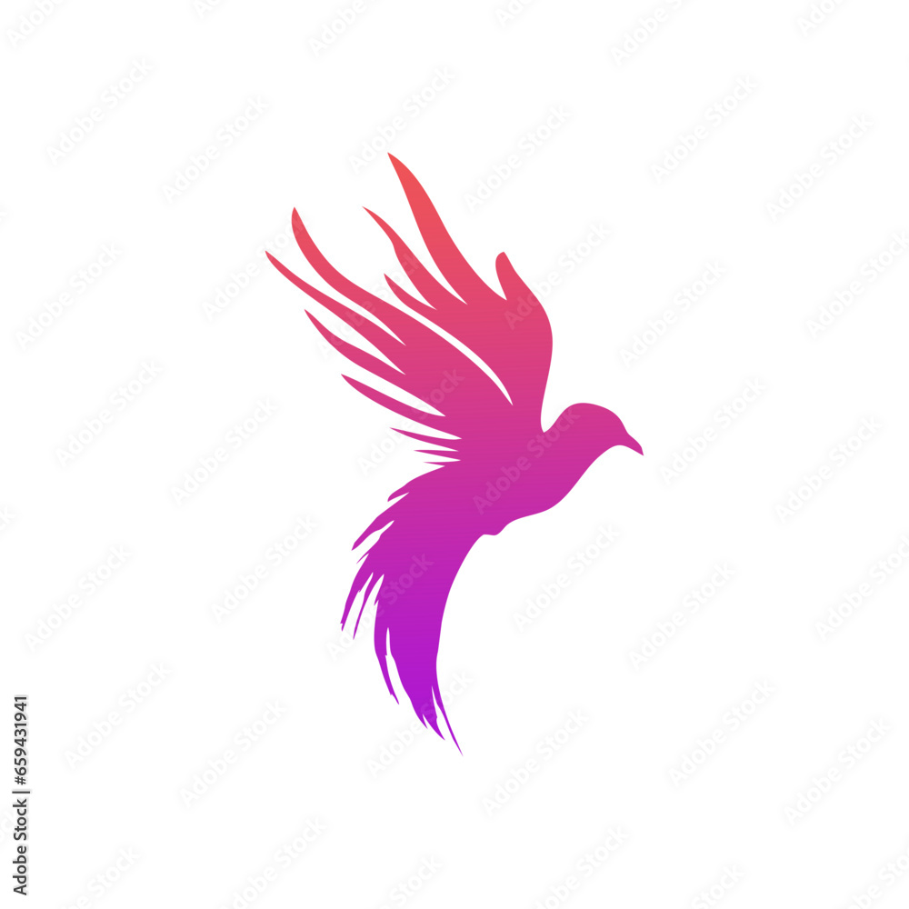 Obraz premium bird icon logo vector illustration