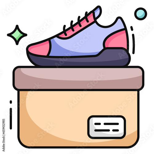 An icon design of shoe