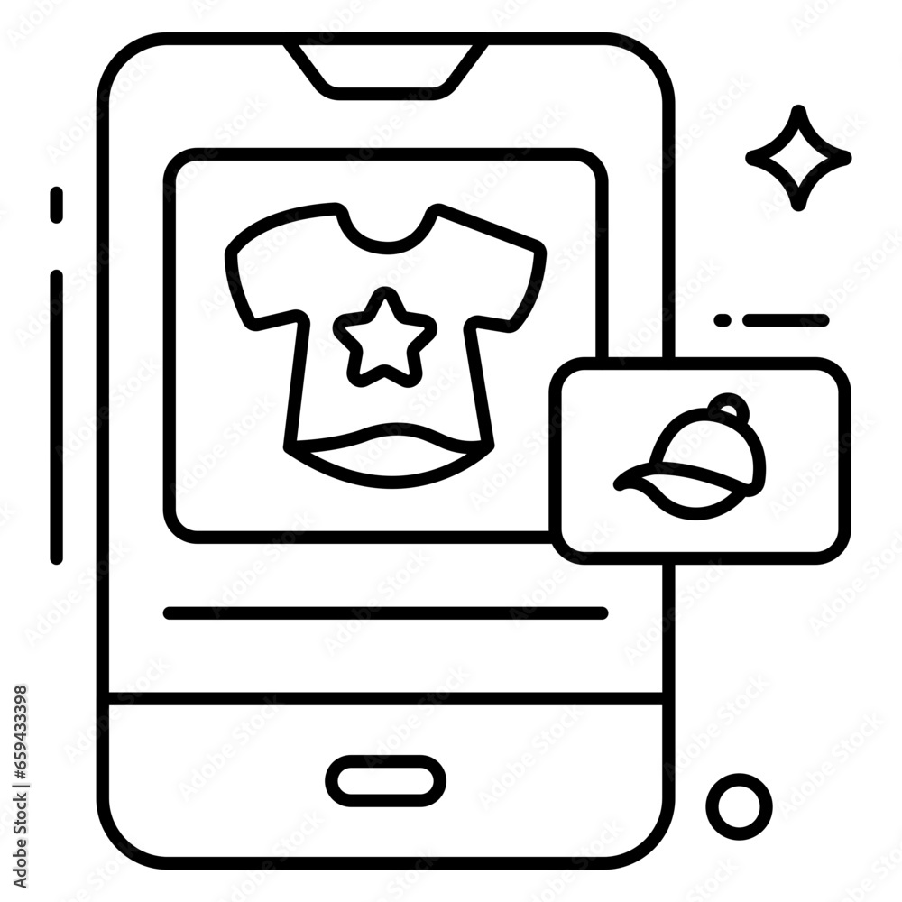 Unique design icon of shopping website Unique design icon of shopping website