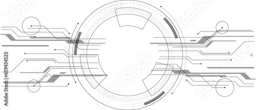 Artificial intelligence chip concept on electronic circuit board,