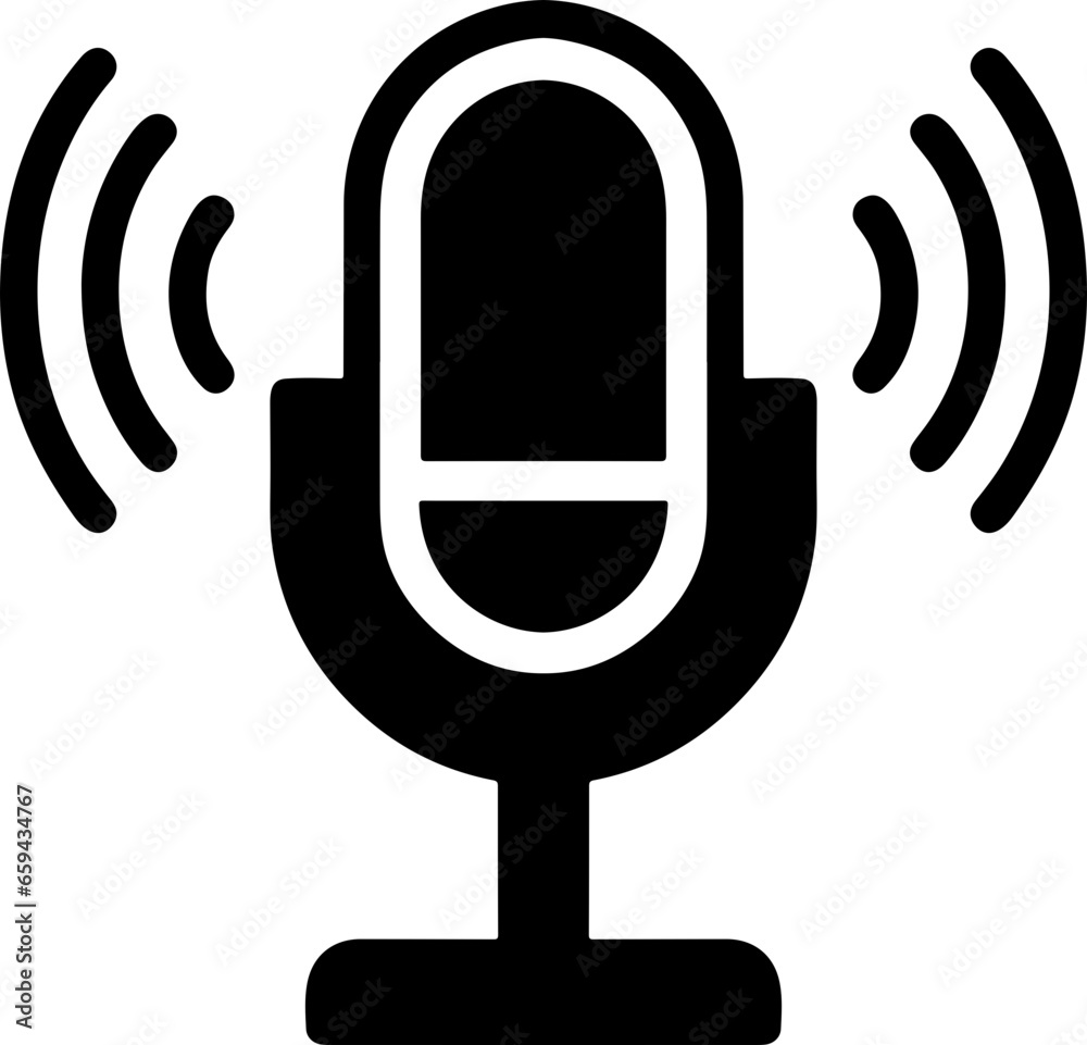 Isolated Microphone Clipart Graphic for Podcast, Recording Studio, and Vocal Recording Isolated Microphone Clipart Graphic for Podcast, Recording Studio, and Vocal Recording
