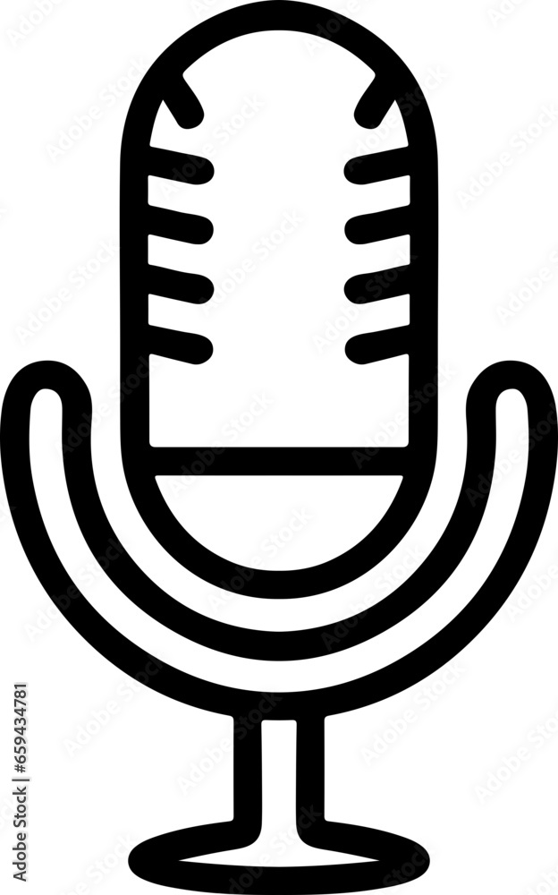 Isolated Microphone Clipart Graphic for Podcast, Recording Studio, and Vocal Recording Isolated Microphone Clipart Graphic for Podcast, Recording Studio, and Vocal Recording