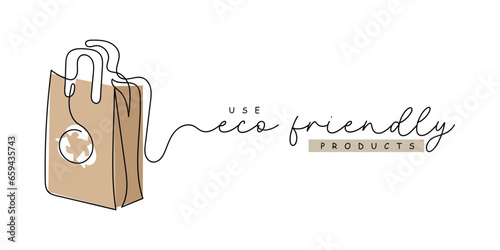 line art vector of preservation of forests and natural ecosystem.