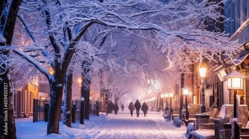 winter night in the city © Настя Олейничук