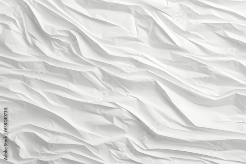 Vintage Grunge Crumpled White Paper Texture Background