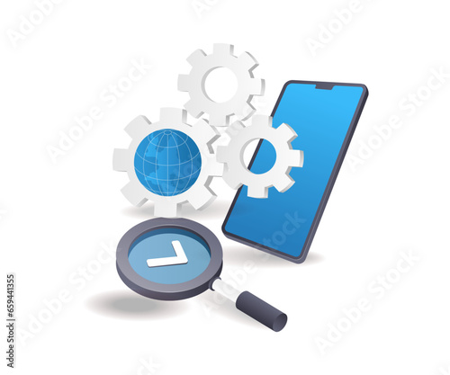 Maintenance smartphone technology search system
