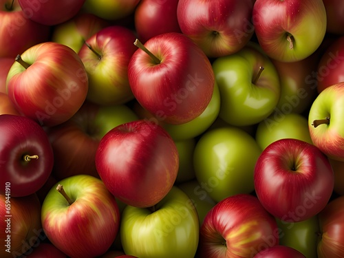 red and yellow apple background.