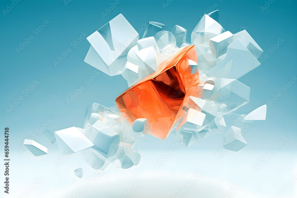 Abstract colorful gradient crystal effect background. modern glossy translucent fluid motion waves, fluent style 3D illustration. Generative AI
Abstract colorful gradient crystal effect background. modern glossy translucent fluid motion waves, fluent style 3D illustration. Generative AI