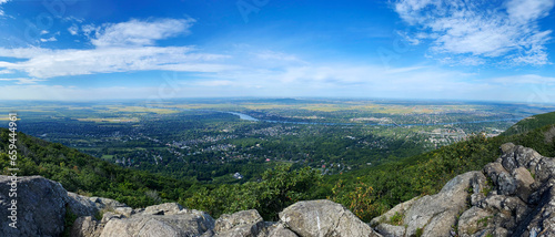 Panorama Anblick von Quebec Region aus Mont-Saint-Hilaire © Christian