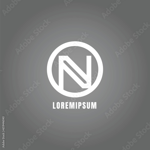 Free Download abstract letter N geometric business logo concept design white color vector - GFXLoad