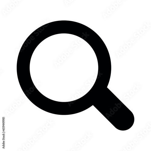 Black Single Search Icon 4