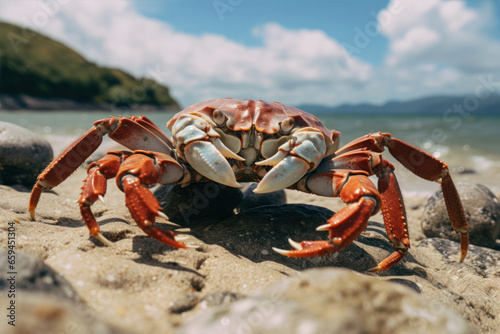 crab on the beach © Alex