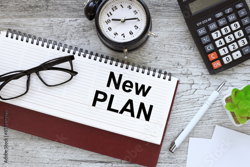 Wallpaper Mural New plan. text on a page on a diary. plant in the pot Torontodigital.ca