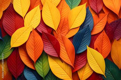 Wallpaper Mural Red orange yellow autumn leaves background Torontodigital.ca