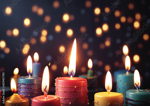 birthday burning candles