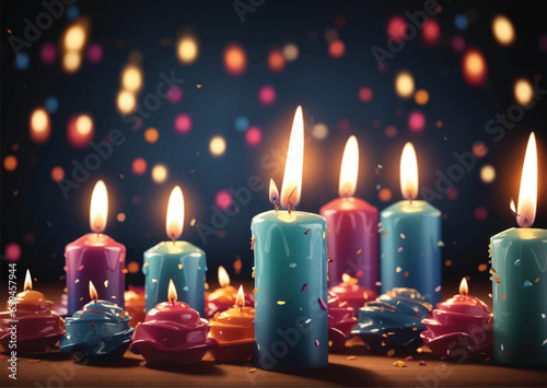 birthday burning candles