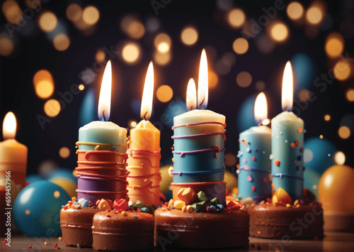 birthday burning candles