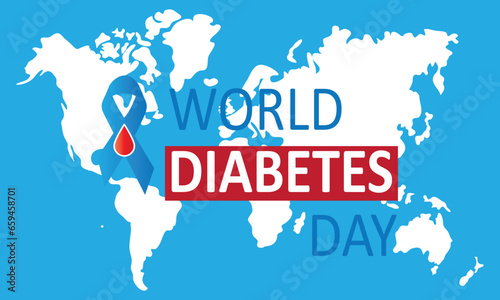 world diabetes day  Create Awareness   Fight Diabetes Vector illustration..eps