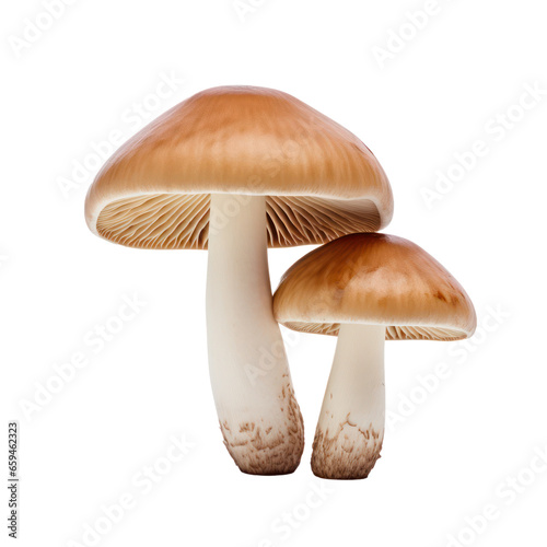Mushroom isolated on white transparent background, PNG