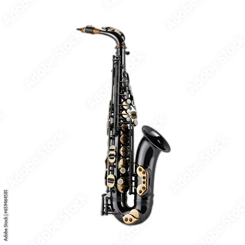 saxophone isolated on transparent or white background