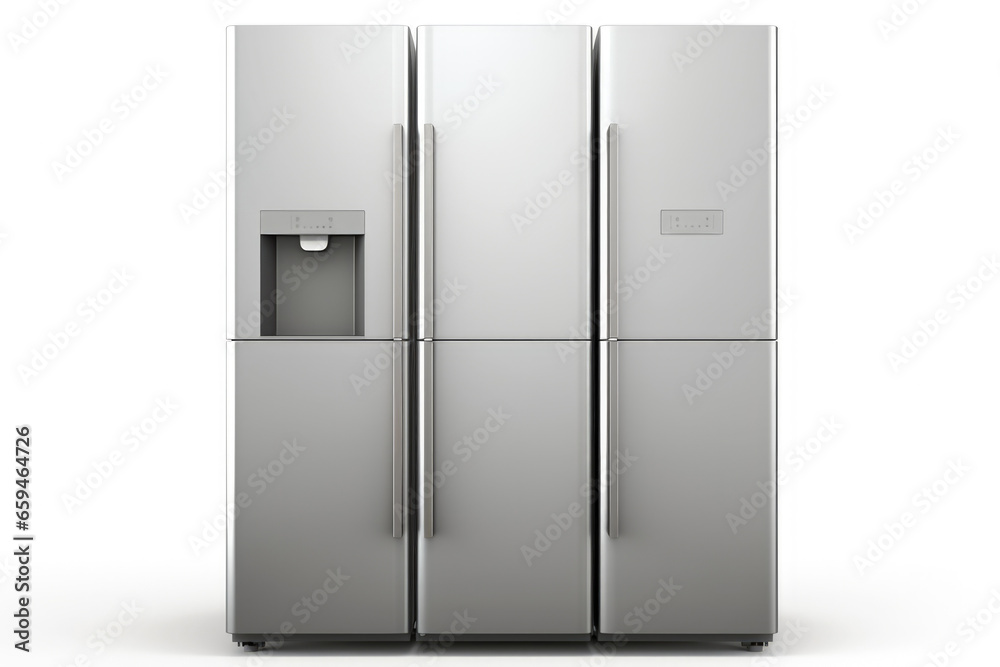 Refrigerator isolated on white background Refrigerator isolated on white background