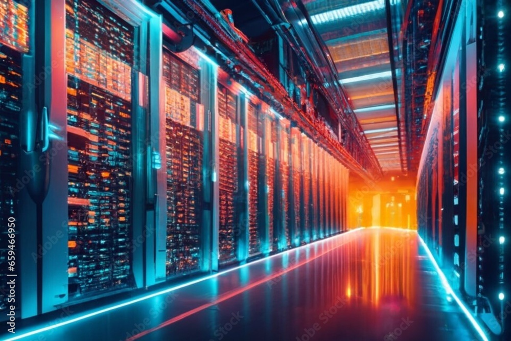 AI Revolution Supercomputer Data Center