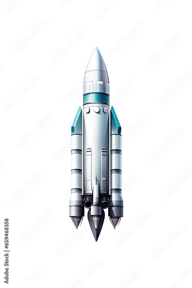 Illustration of a cartoon rocket. Illustration of a cartoon rocket.