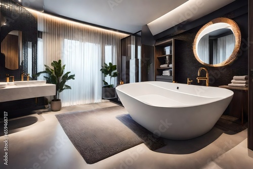 Modern bathroom in a modern home