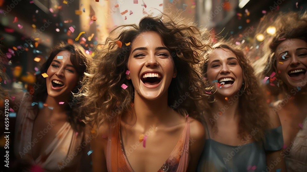 group of woman's smiling at party