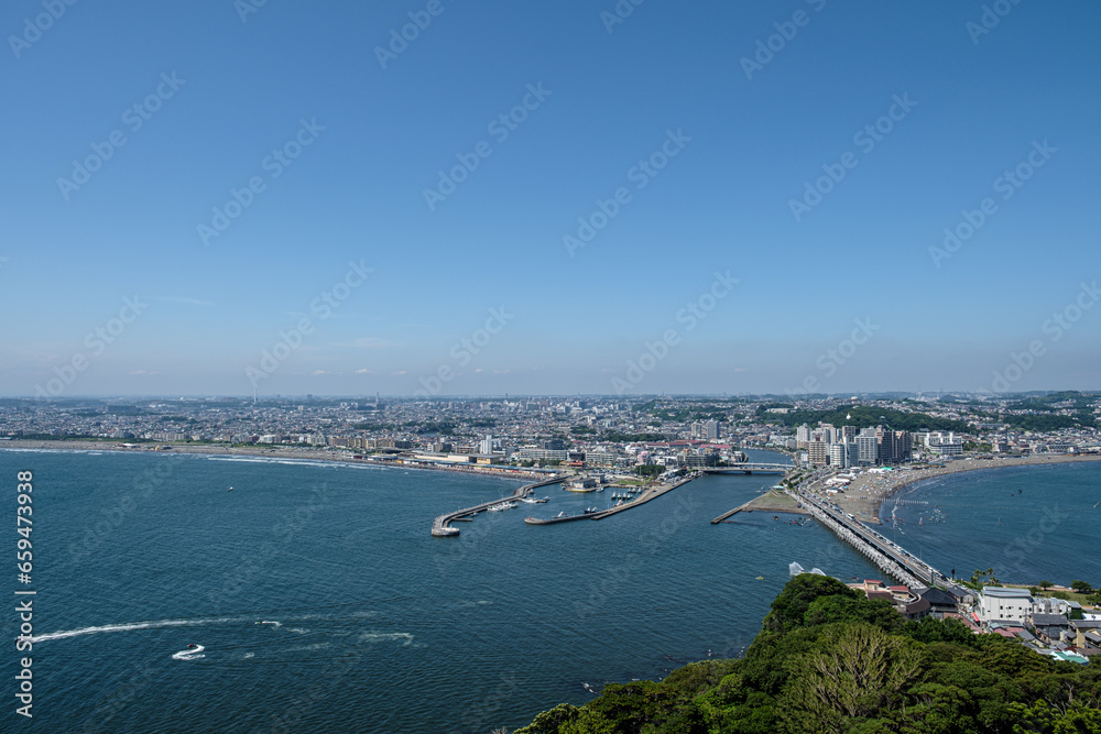 江の島 シーキャンドルからの風景 海岸 江の島 シーキャンドルからの風景 海岸