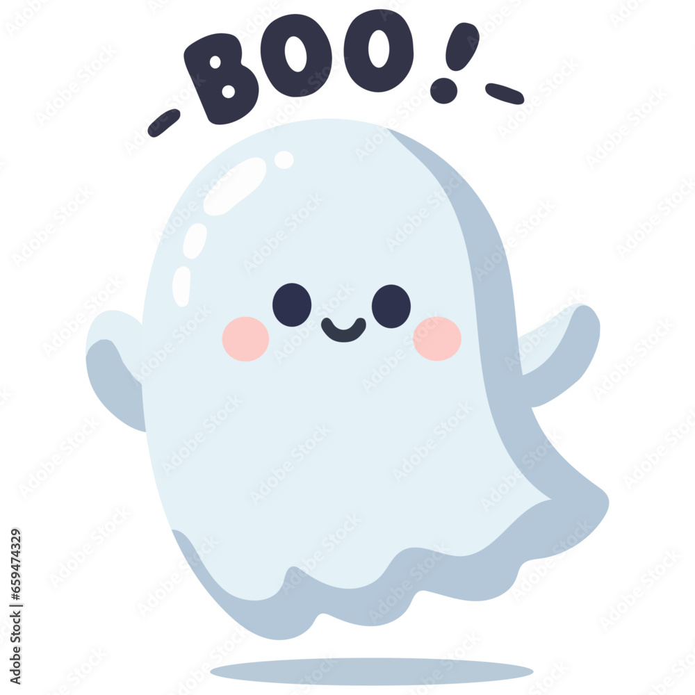 Image Description:
A vector illustration of a cute spooky ghost with the word Image Description:
A vector illustration of a cute spooky ghost with the word
