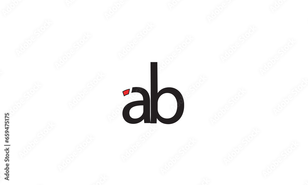 AB, BA, A, B Abstract Letters Logo Monogram AB, BA, A, B Abstract Letters Logo Monogram