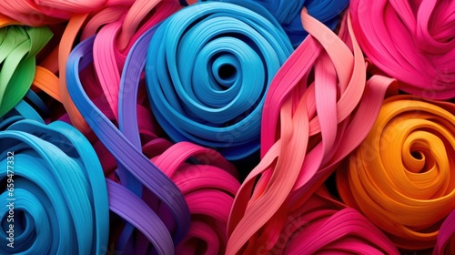 Rubber bands colorful background.